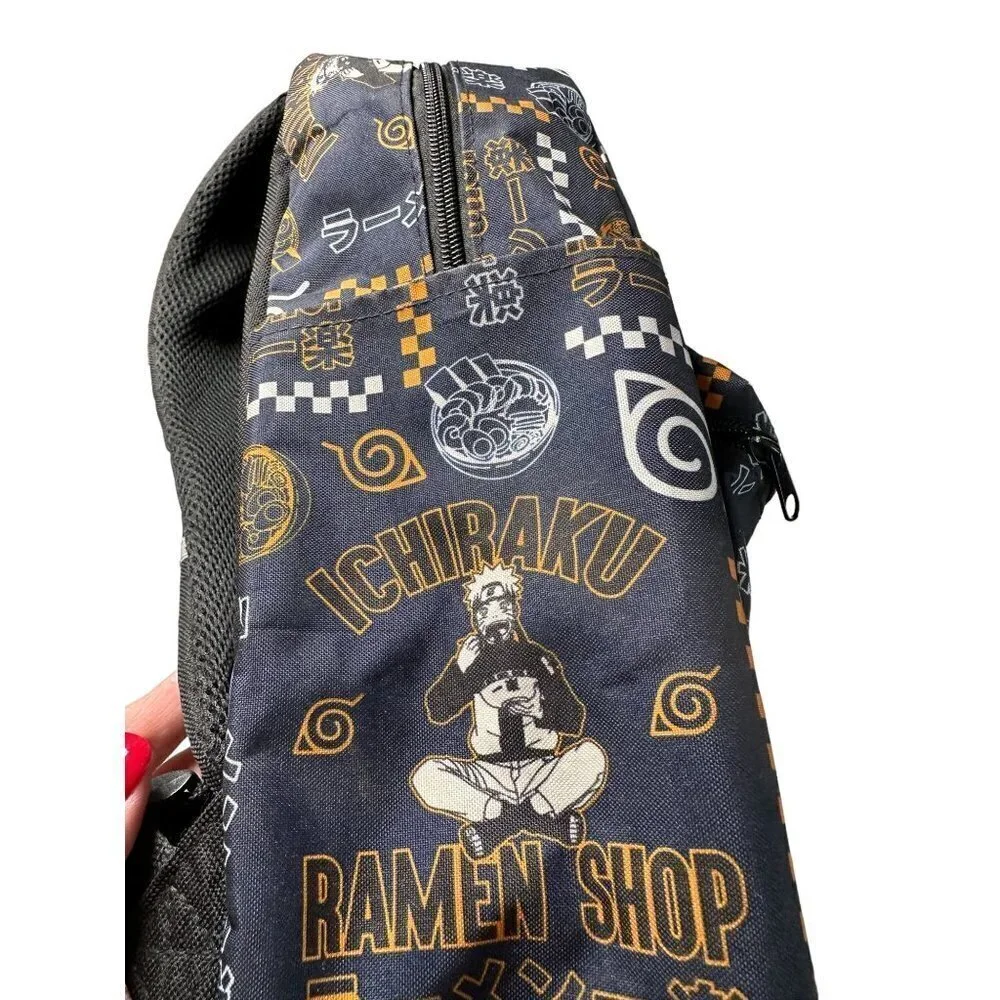 Naruto Shippuden‎ Ichiraku Ramen Shop Backpack Navy Blue Anime School Bag